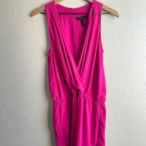 BCBGMAXAZRIA Thalia Pleated Romper, Size XS
